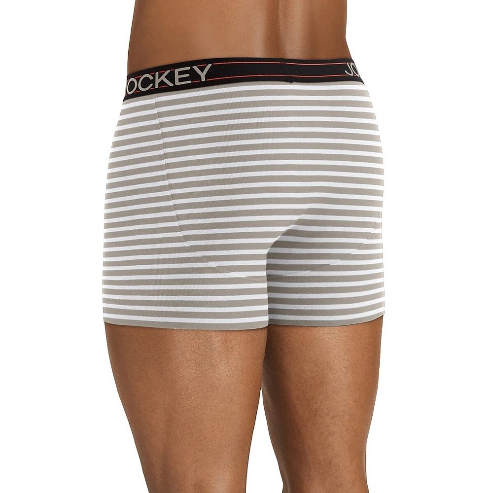 Caleçon boxeur ajusté en mélange de coton Everyday, paquet quatre