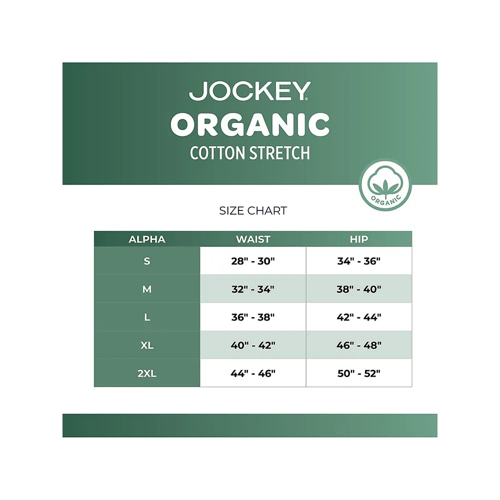 3-Pack Stretch-Organic Cotton Trunks