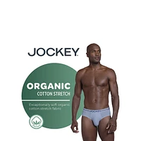 3-Pack Stretch-Organic Cotton Boxer Briefs