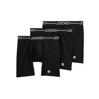 3-Pack Stretch-Organic Cotton Boxer Briefs