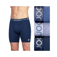 3-Pack Stretch-Organic Cotton Boxer Briefs