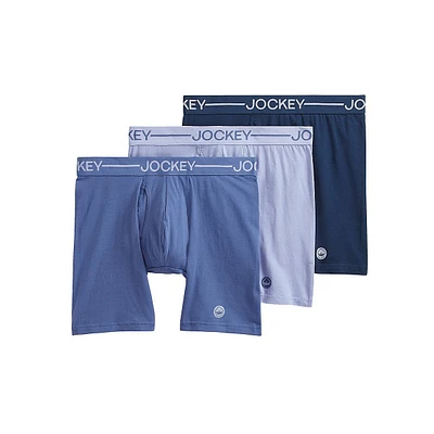 3-Pack Stretch-Organic Cotton Boxer Briefs
