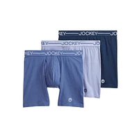 3-Pack Stretch-Organic Cotton Boxer Briefs