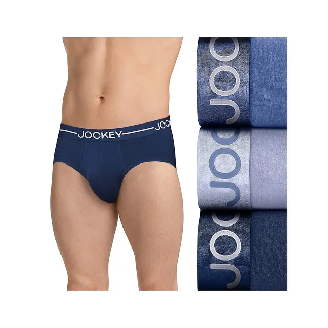 Jockey 3-Piece Organic Cotton Mid-Rise Briefs