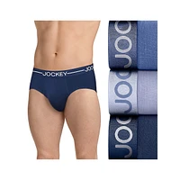 3-Pack Stretch-Organic Cotton Briefs