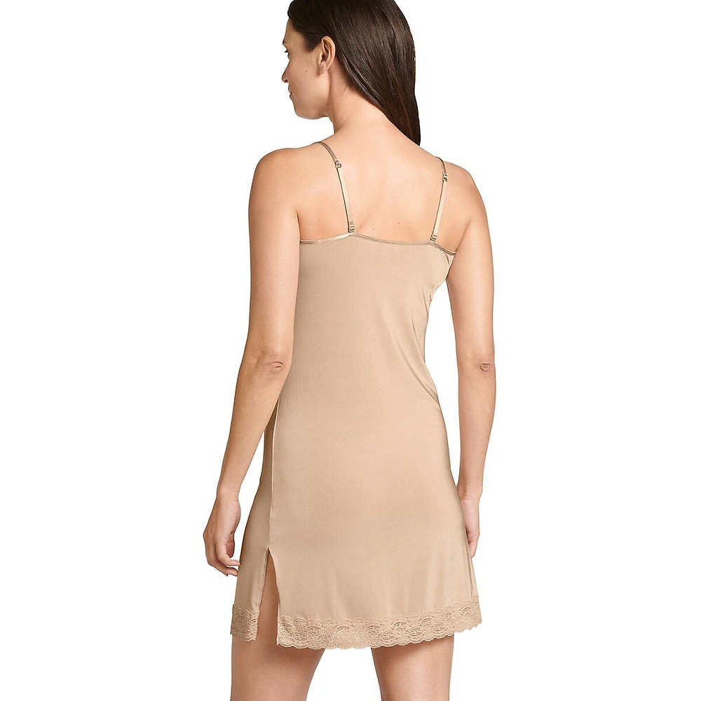 No Panty Line Promise Tactel Lace Slip Dress