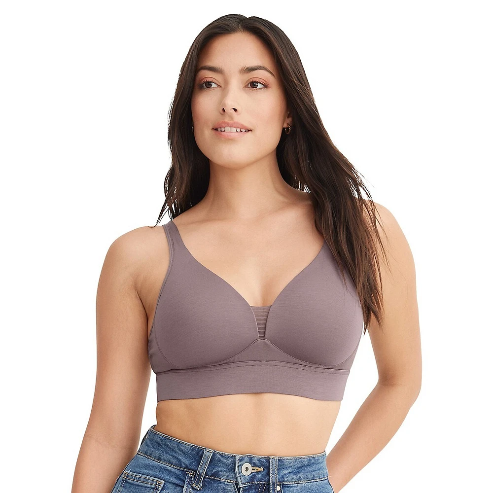 Supersoft Modal V-Neck Molded-Cup Bra 020120