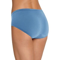 Worry Free Cotton Stretch Moderate Absorbency Hipster Briefs