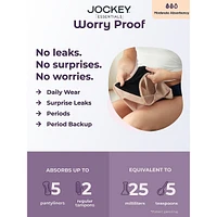 Worry Free Microfiber Stretch Moderate Absorbency Brief