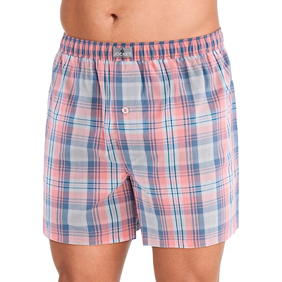 Plaid Cotton Boxer Briefs