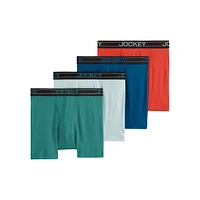 Caleçon boxeur ajusté en mélange de coton Everyday, paquet quatre