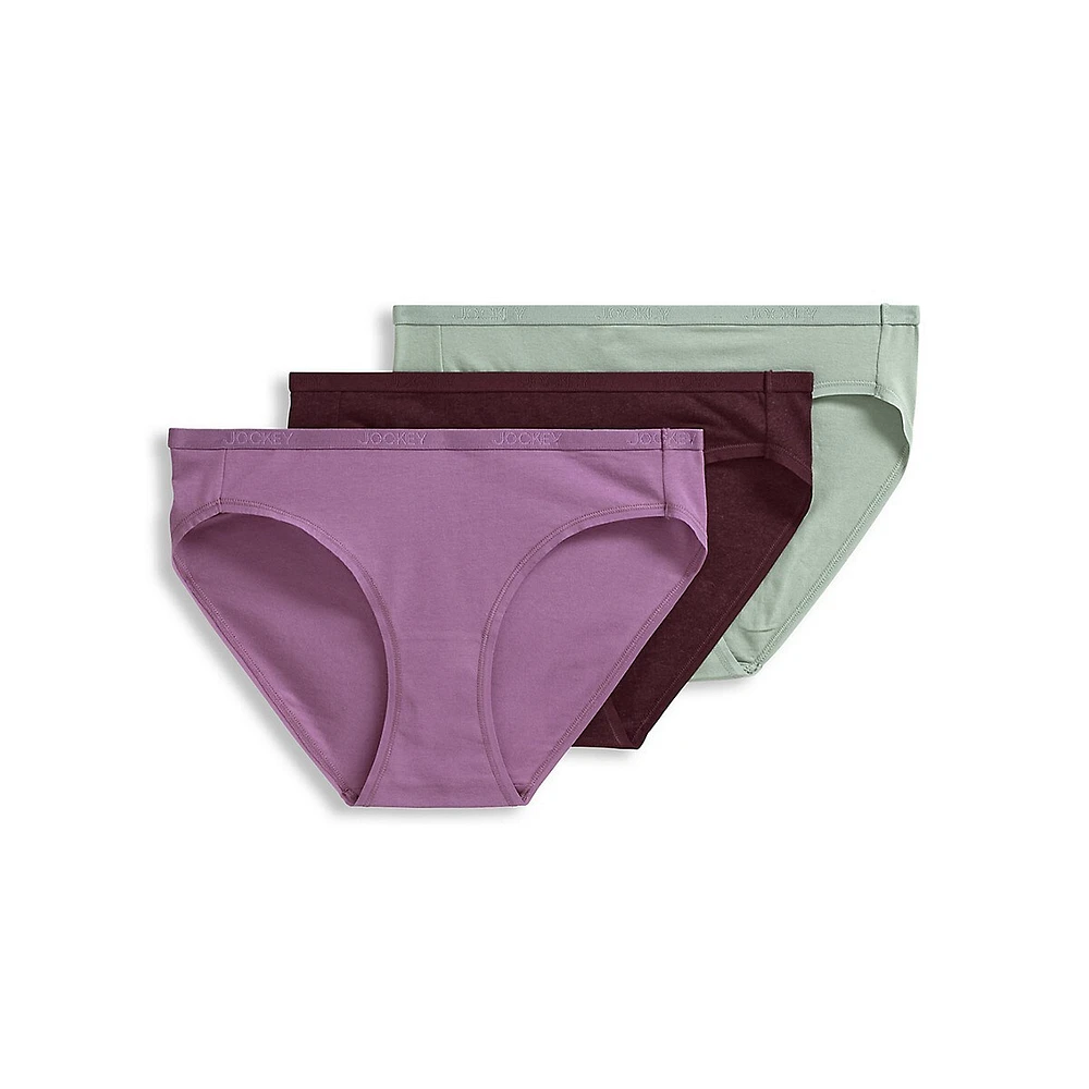 3-Piece Organic Cotton Low-Rise Briefs