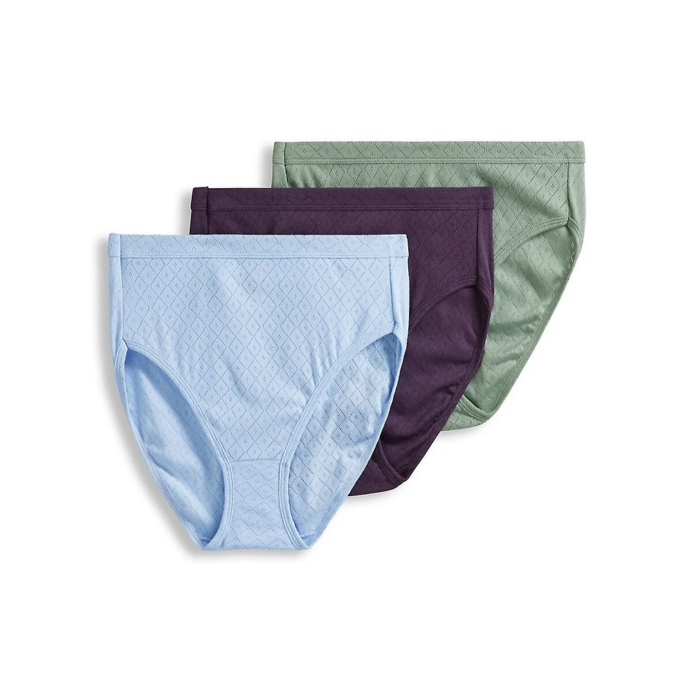 3-Pack Elance Breathe Cotton French Cut Briefs