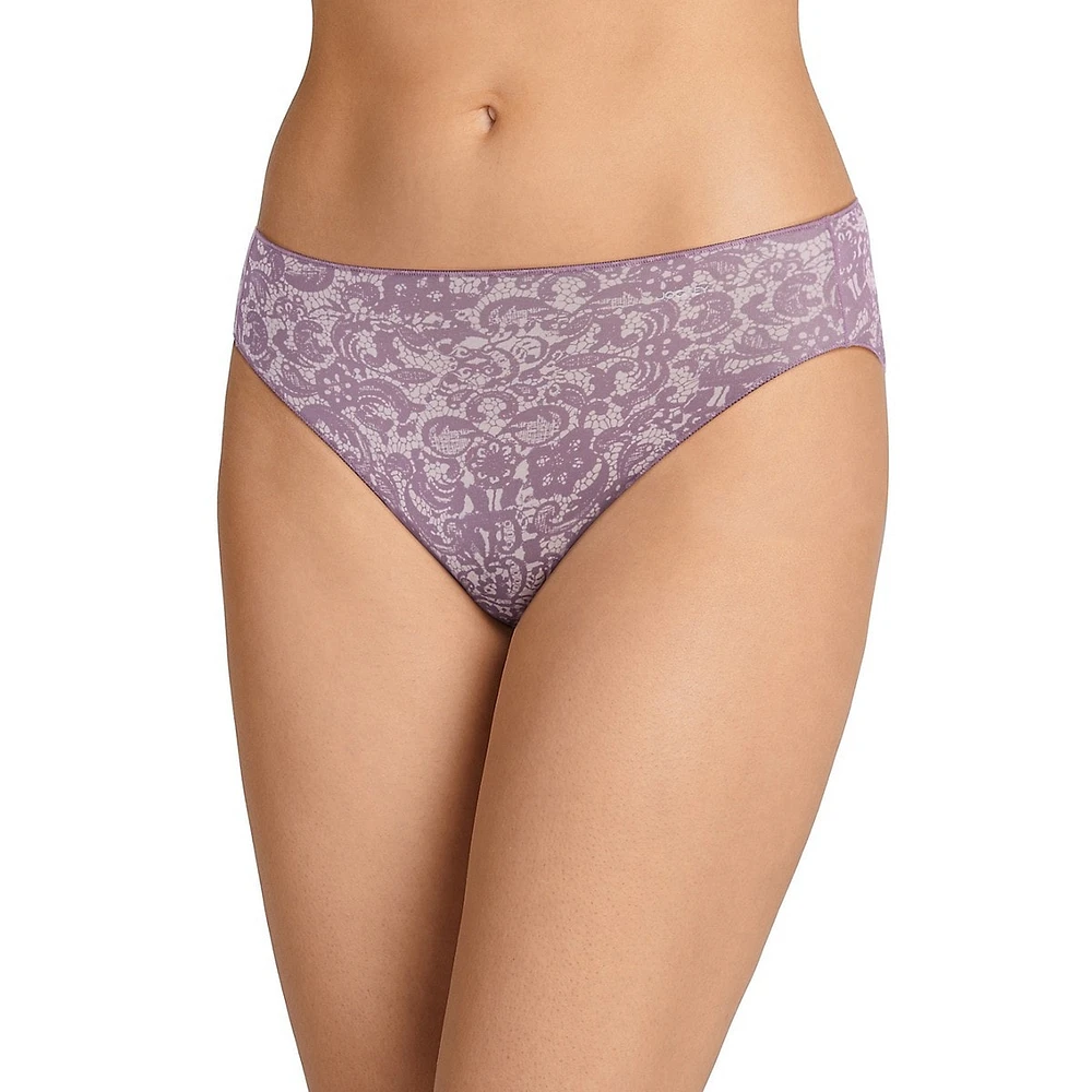 No Panty Line Promise Stretch-Tactel Bikini-Cut Briefs