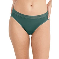 Worry Free Microfibre Stretch Moderate Absorbency Bikini Panty