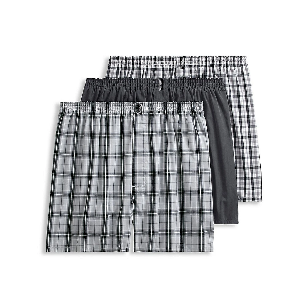 3-Pack Classic Full Cut Woven Boxers