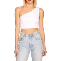 One-Shouldered Crop Top