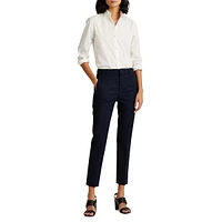 ​Stretch-Cotton-Blend Pant