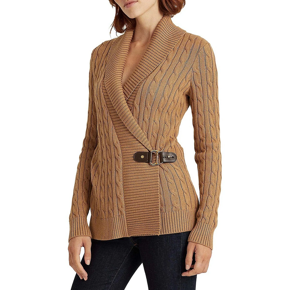 Buckled Cotton Sweater