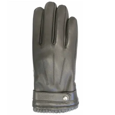 Mens Leather Glove With Belt