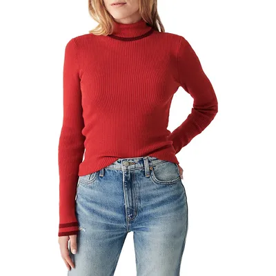 Mikki Organic Cotton-Cashmere Knit Sweater