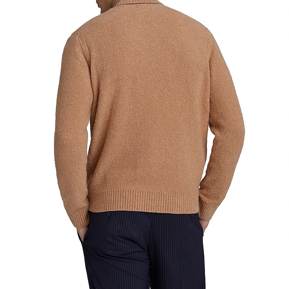 Turtleneck Cotton-Blend Sweater