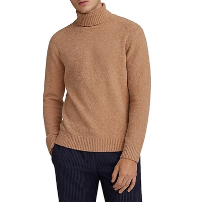 Turtleneck Cotton-Blend Sweater