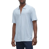 Mesh-Knit Comfortable-Fit Polo Shirt