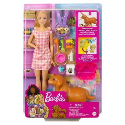 Ensemble de jeu de chiots Barbie