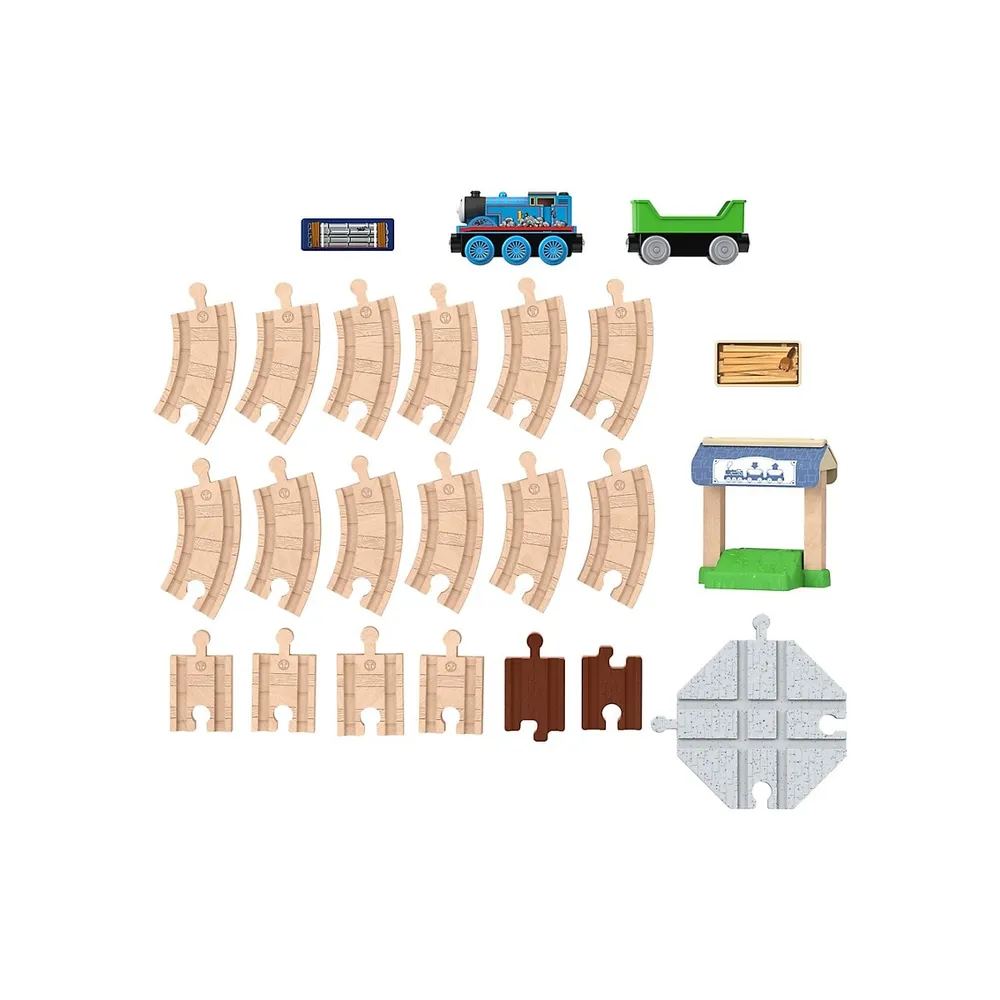 Wooden Railway Figure-8 Track 24-Piece Set