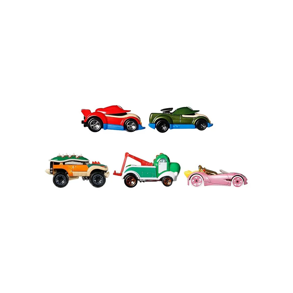 Ensemble de 5 voitures de personnages Super Mario