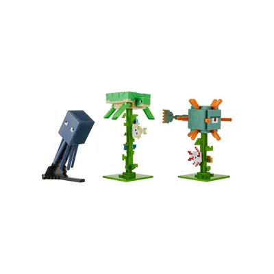 Minecraft Legends Action Figure 2-Pack, Creeper vs Piglin Bruiser, 3.25-In  Collectible Toys