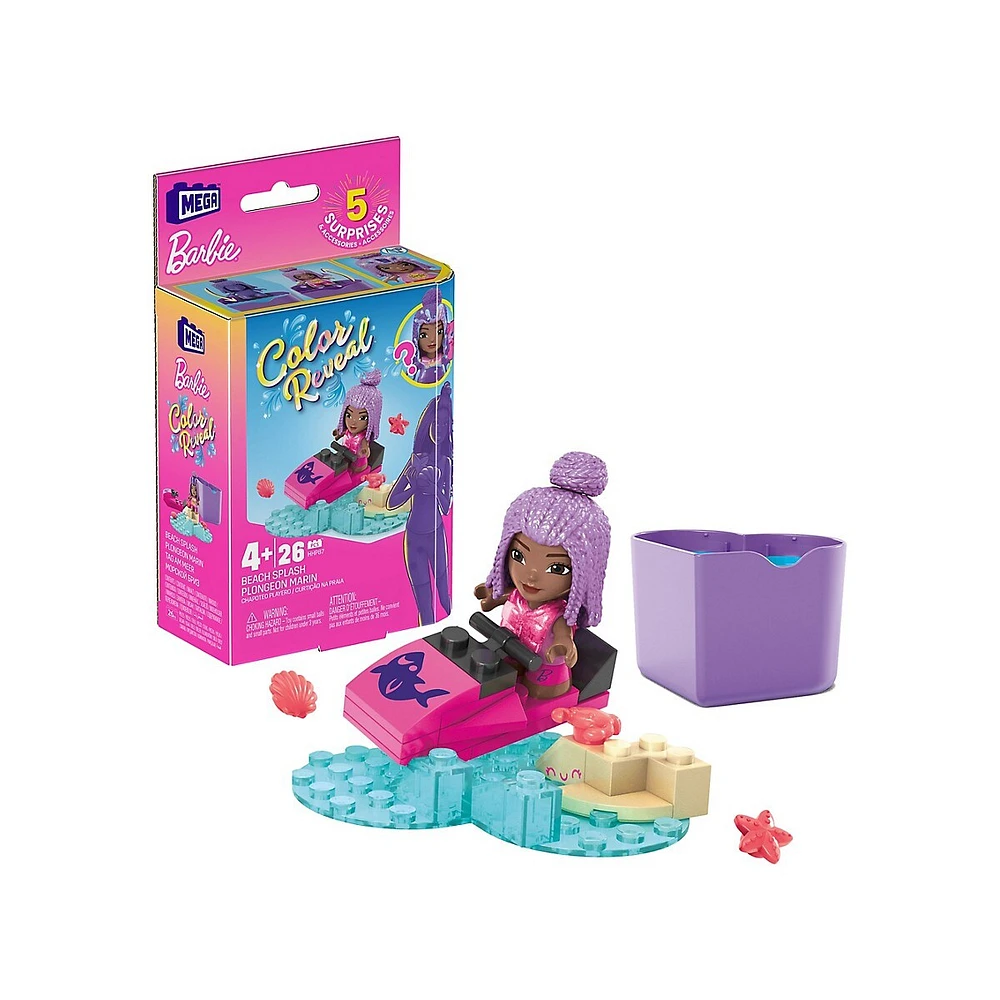 Mega Construx x Barbie Colour Reveal Beach Splash Set