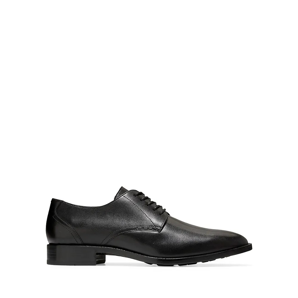 Men's Hawthorne Plain-Toe Leather Oxfords