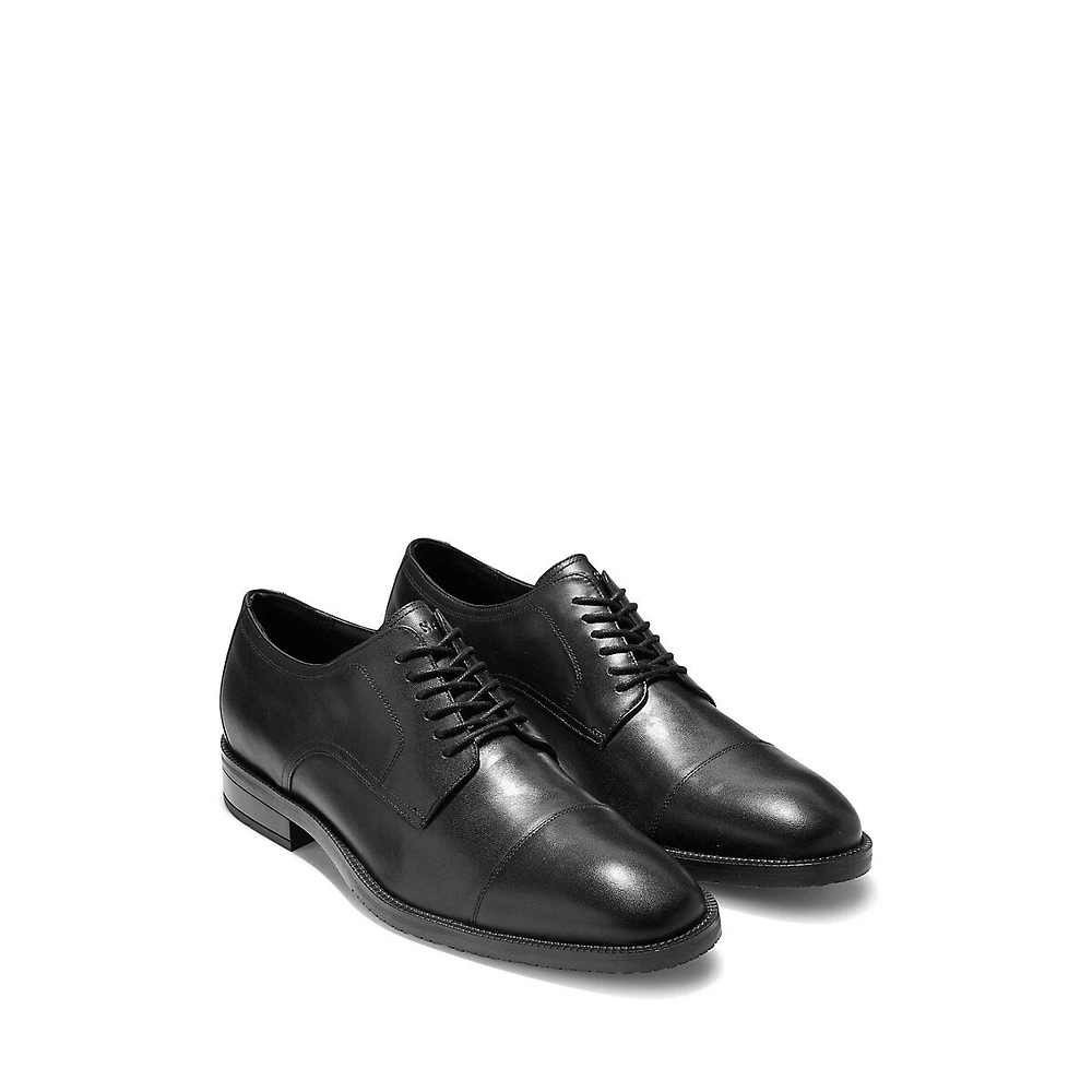 Modern Essentials Cap-Toe Leather Oxford Dress Shoes