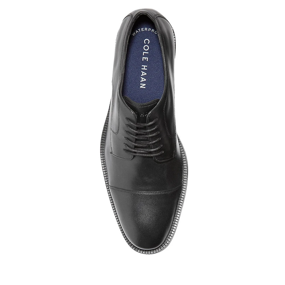 Modern Essentials Cap-Toe Leather Oxford Dress Shoes