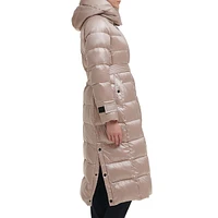 Longline Belted Puffer Jacket