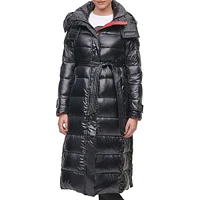 Longline Belted Puffer Jacket