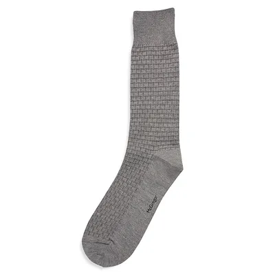 Feel Good Men's Textured Crew Socks