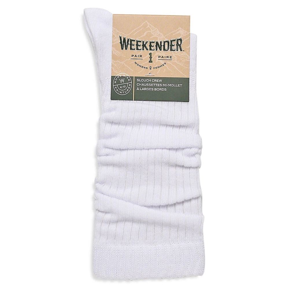 Chaussettes mi-mollet plissées Weekender pour femme