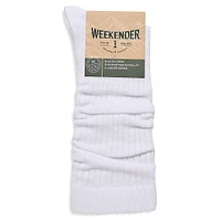 Chaussettes mi-mollet plissées Weekender pour femme
