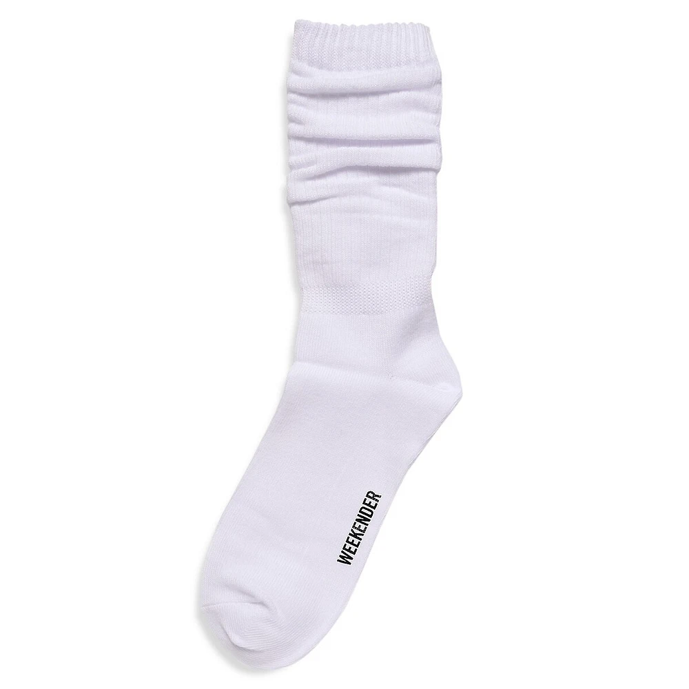 Chaussettes mi-mollet plissées Weekender pour femme