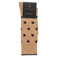 Men's Neat Dot Crew Dress Socks