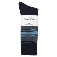 Men's 4-Pair Combed-Cotton Blend Dress Crew Socks