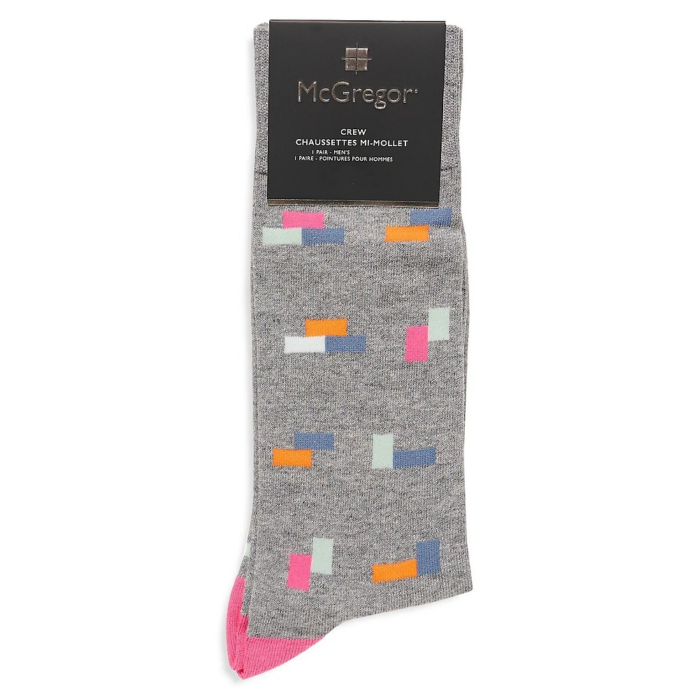 Men's Colourblock Crew Socks