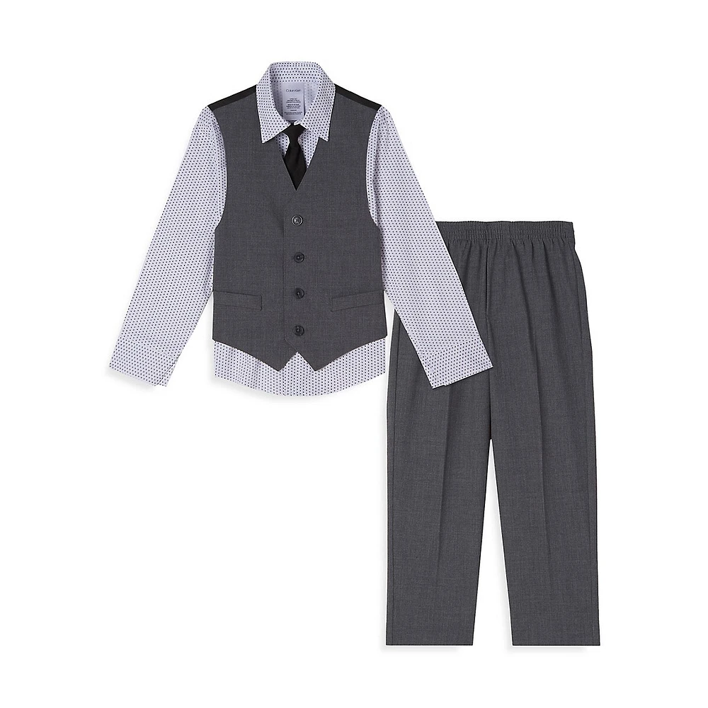 Little Boy's 4-Piece Vest Set