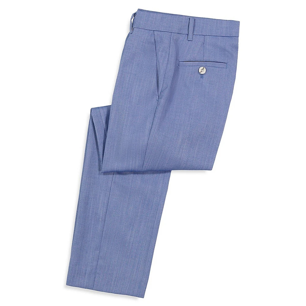 Boy's Vertical Slub Suit Pants