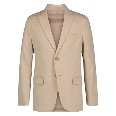 Boy's Stretch Sharkskin Suit Jacket