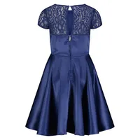 Little Girl's Lace & Satin Fit-&-Flare Party Dress