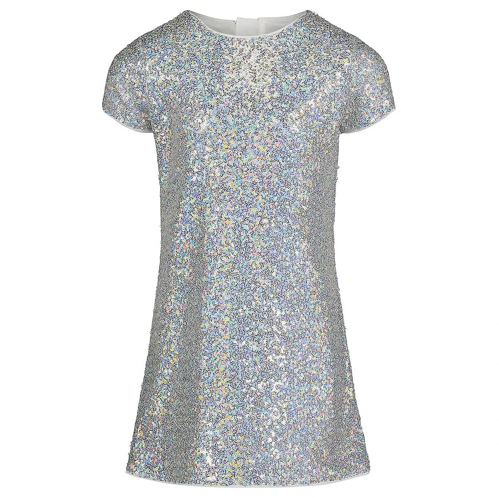 Girl's Sequin Shift Dress